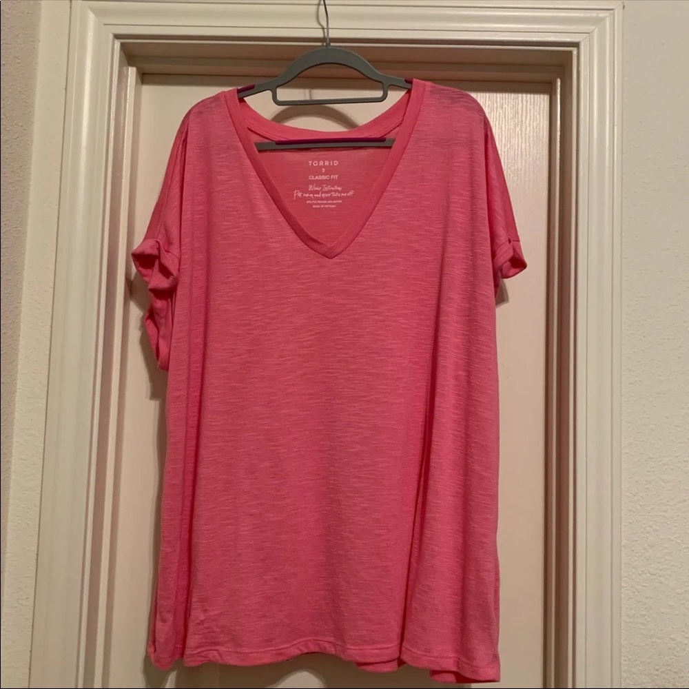 Pink Torrid Tshirt-only tried on